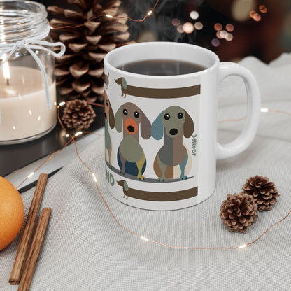 Mug Dachshund lover Cafe Art (11oz/15oz)