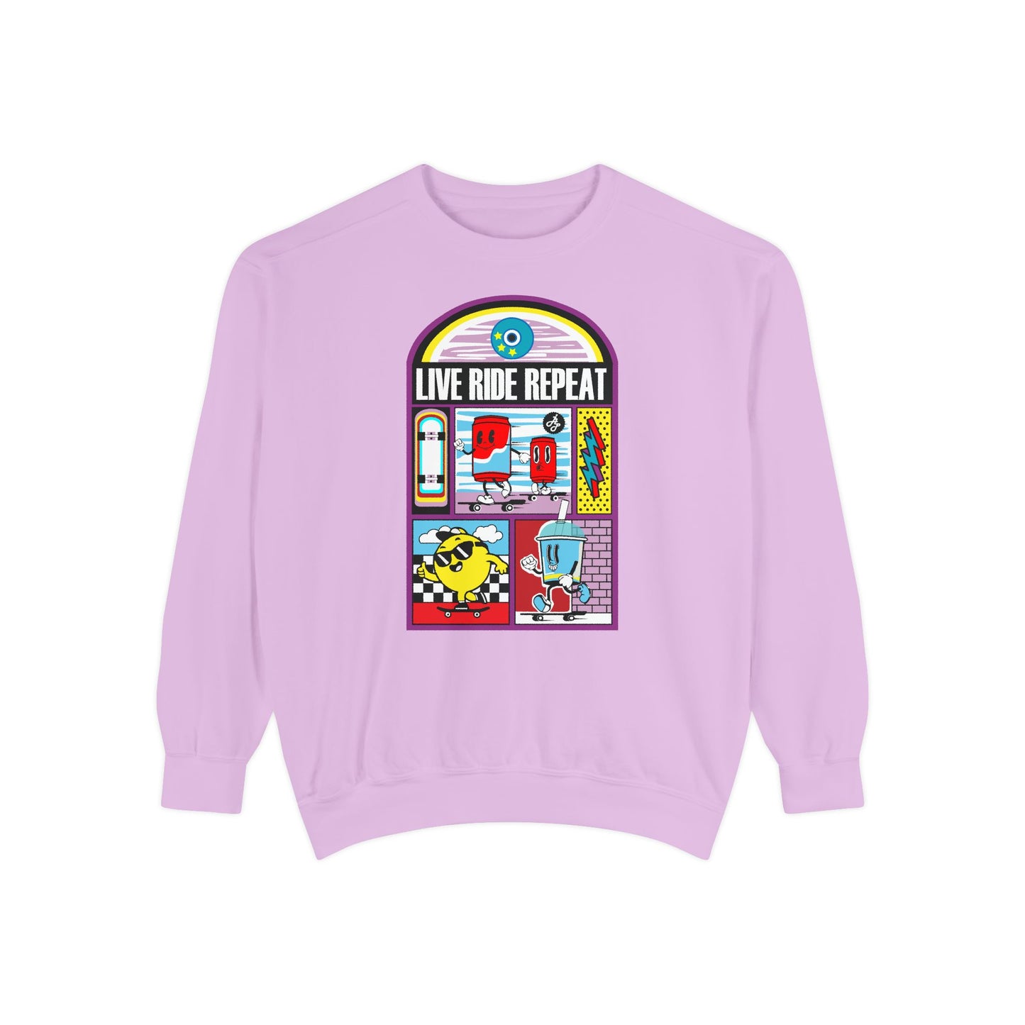 "Live ride Repeat" Swearshirt