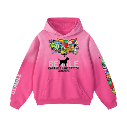 Heavyweight Sunfade Oversized Hoodie Beagle