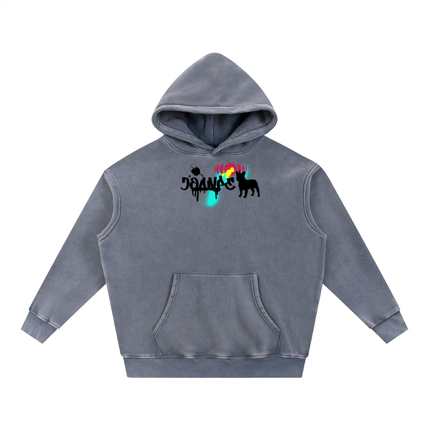Snow Wash Fleece Oversize Hoodie