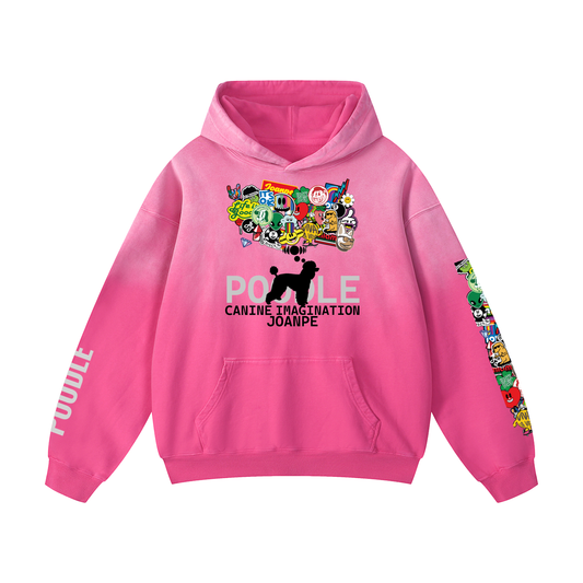 Heavyweight Sunfade Oversized Hoodie Poodle