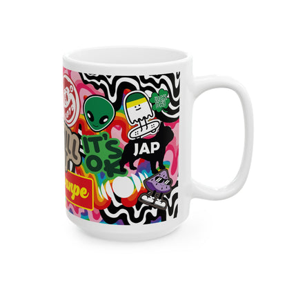 Stiker creativo   3 Cafe Art (11oz/15oz)