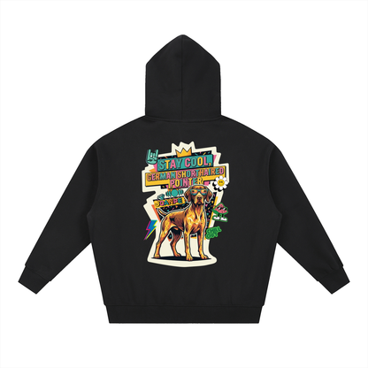 Oversized Fleece Boxy Hoodie German Shorthaired