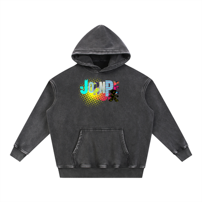 Snow Wash Fleece Oversize Hoodie