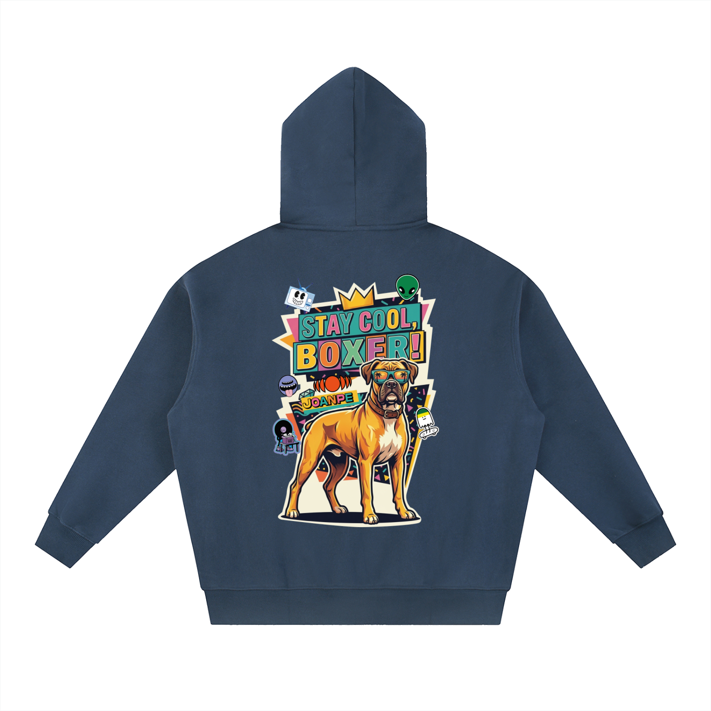 Oversized Fleece Boxy Hoodie Boxer