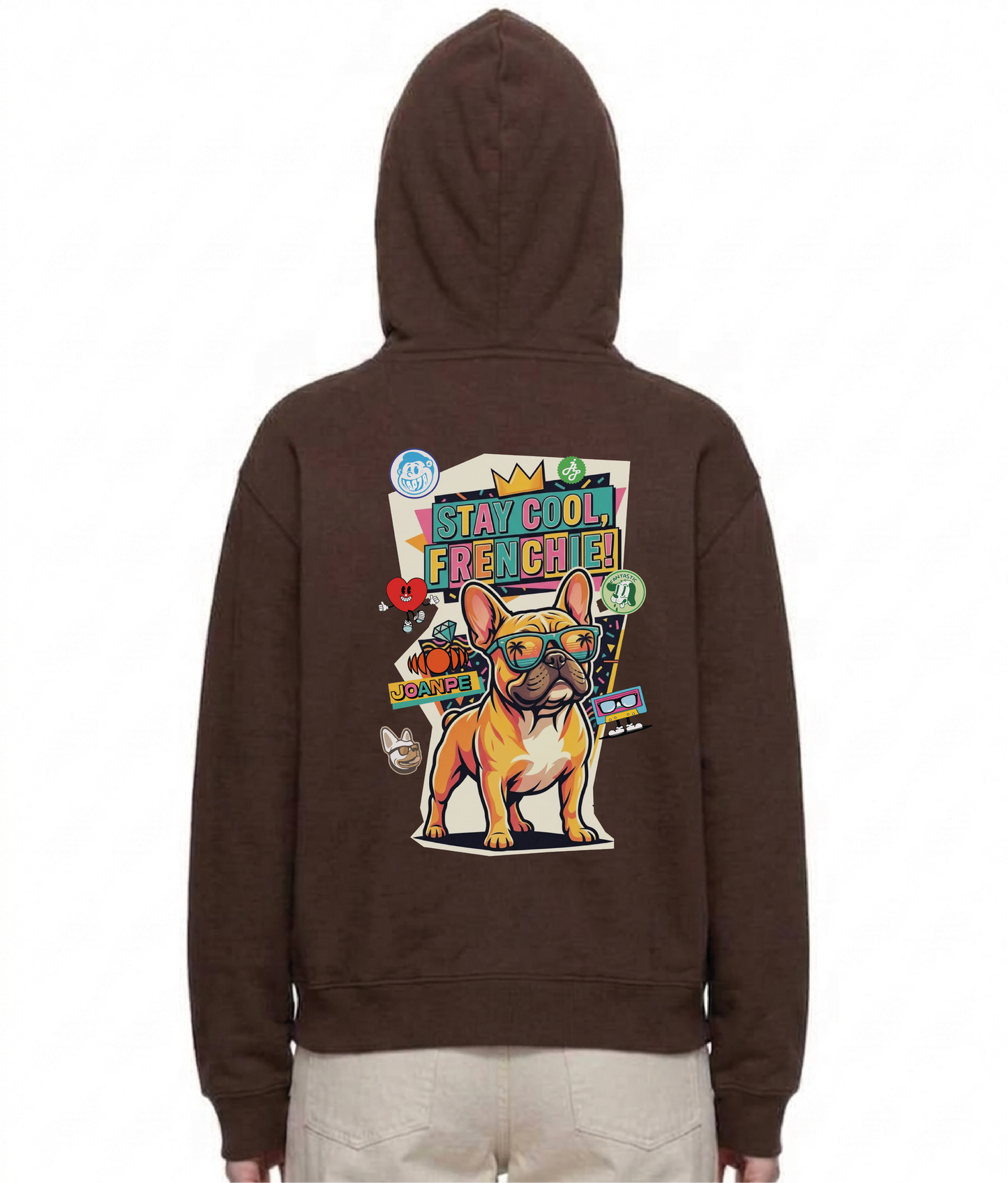 Oversized Fleece Boxy Hoodie Frenchie
