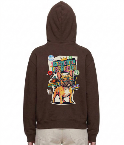 Oversized Fleece Boxy Hoodie Frenchie