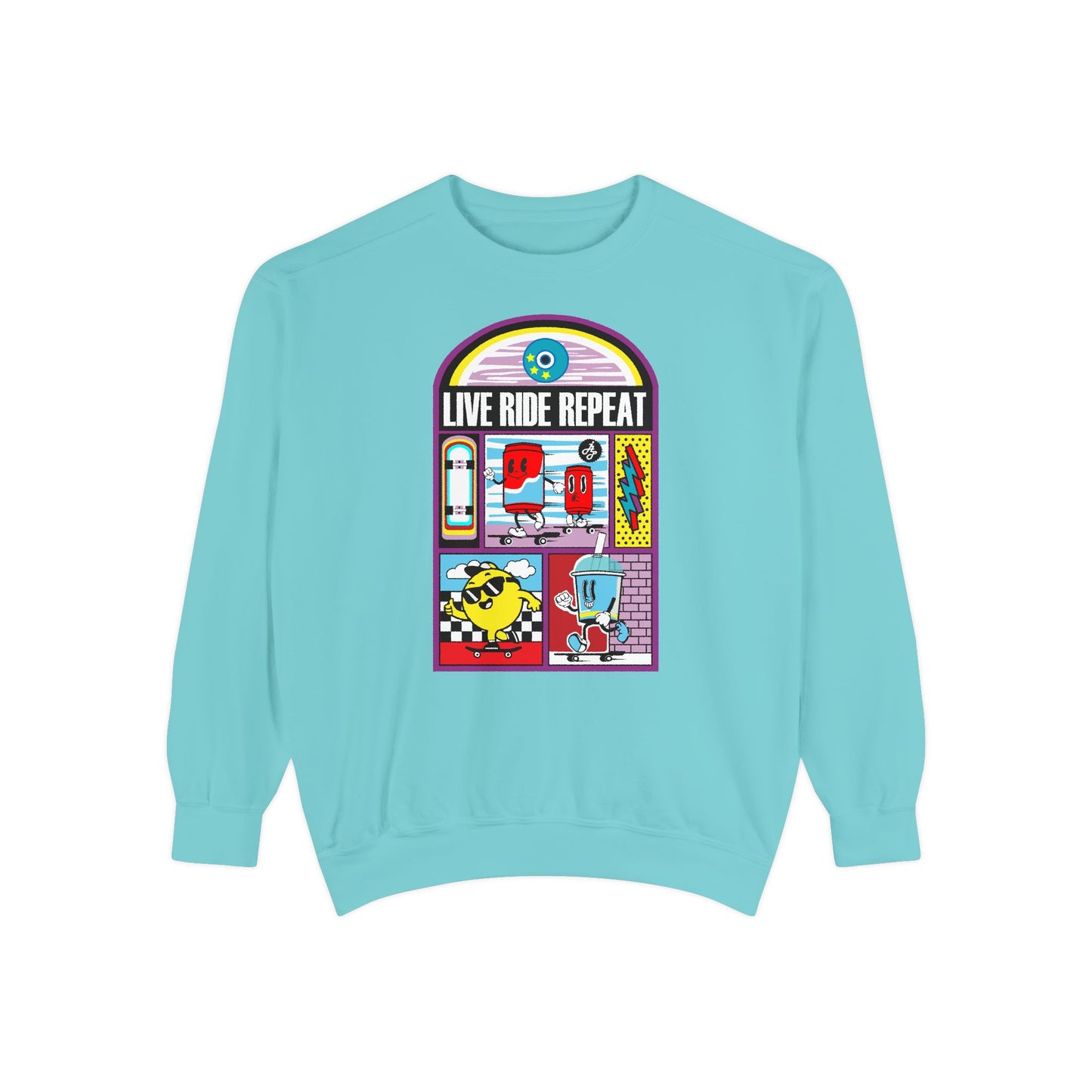 "Live ride Repeat" Swearshirt