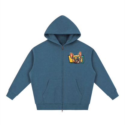 Oversized Fleece Boxy Hoodie Frenchie