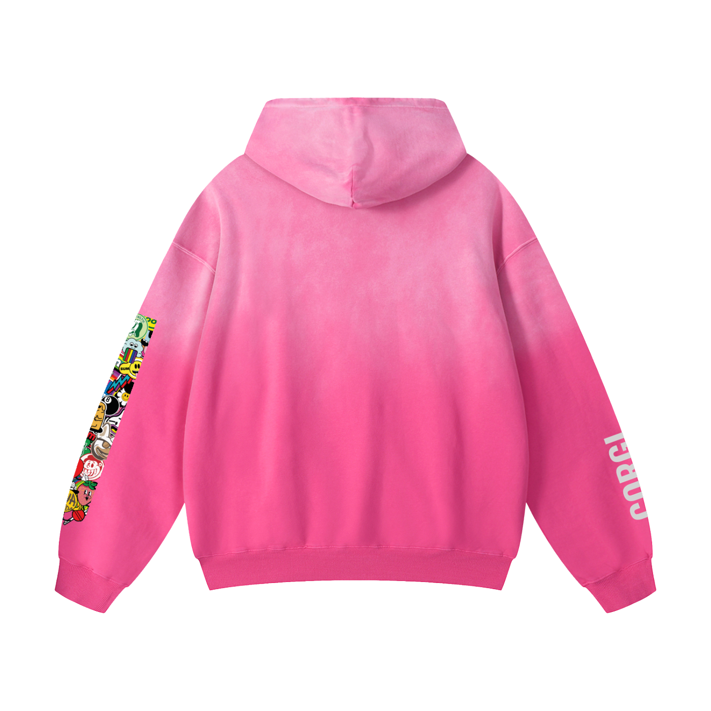 Heavyweight Sunfade Oversized Hoodie Corgi