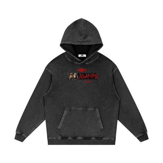 Snow Washed Loose Cotton Hoodie boxer