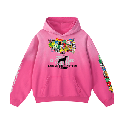 Heavyweight Sunfade Oversized Hoodie German Shorthaired pointer