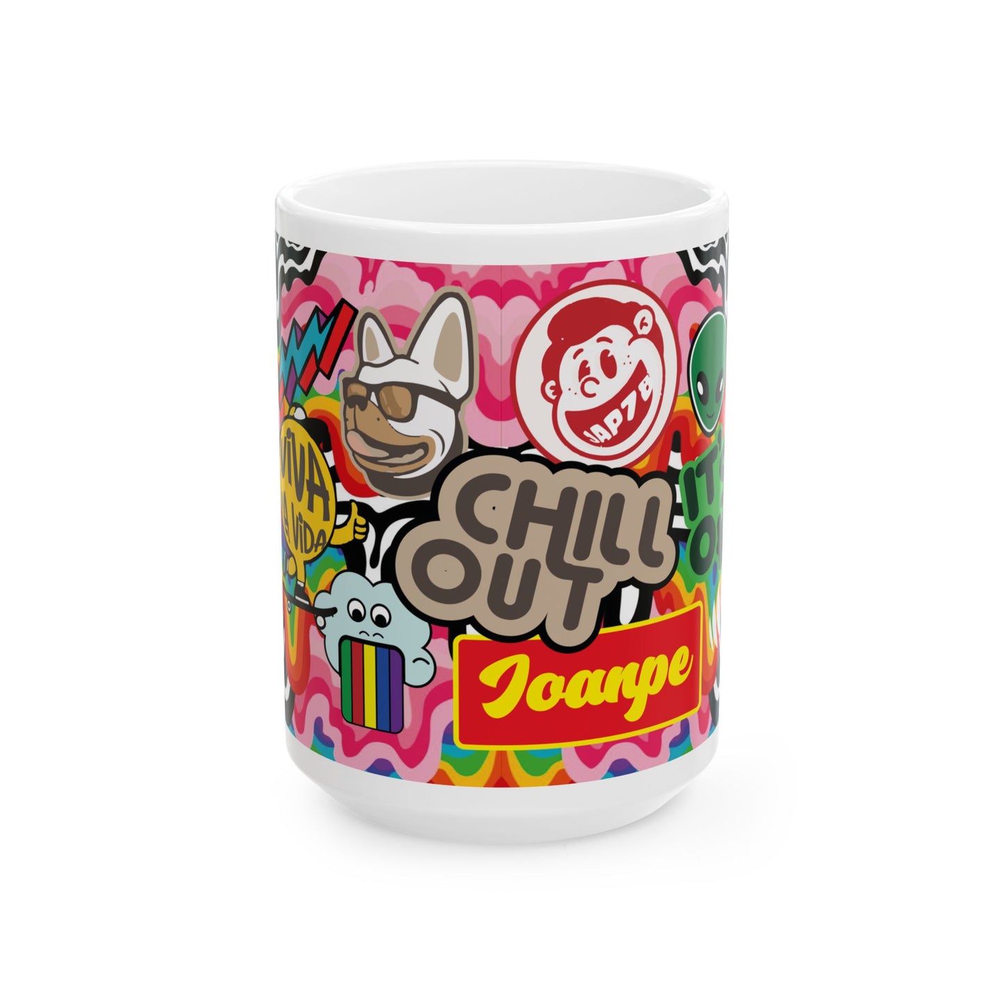 Stiker creativo   3 Cafe Art (11oz/15oz)