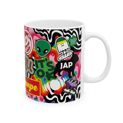 Stiker creativo   3 Cafe Art (11oz/15oz)