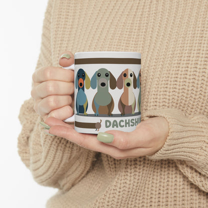 Mug Dachshund lover Cafe Art (11oz/15oz)