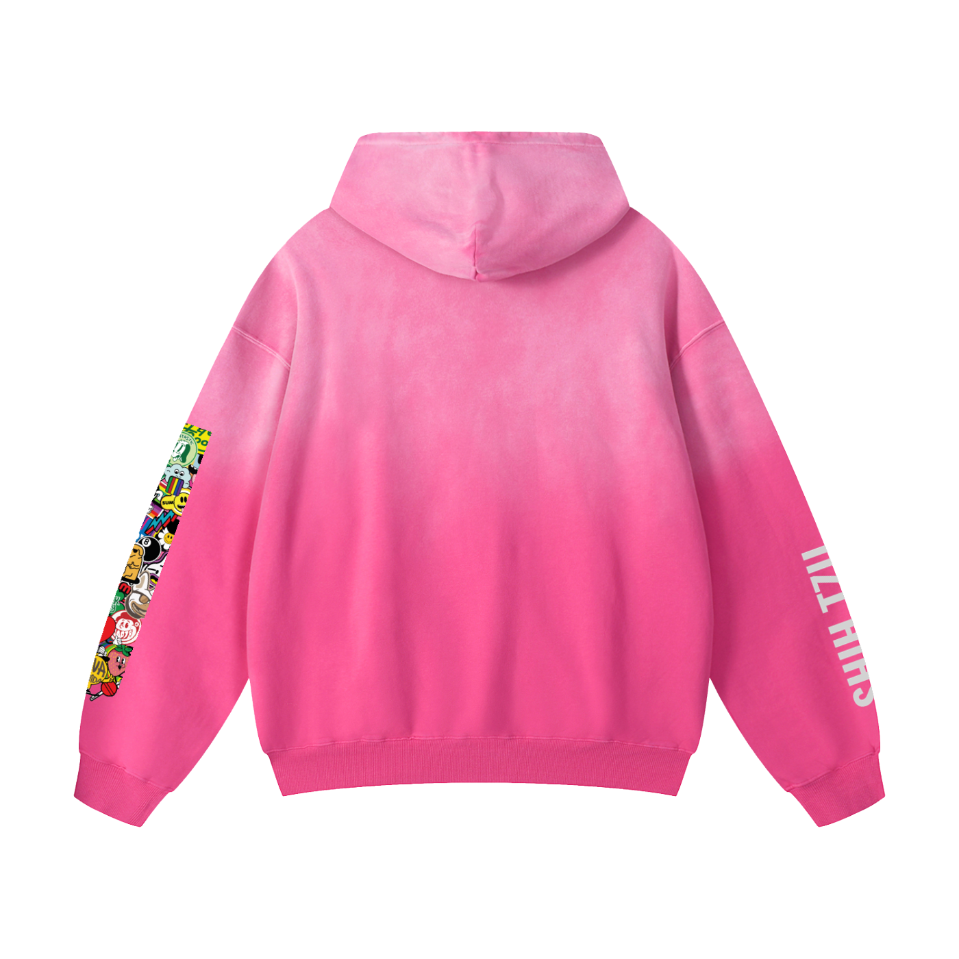 Heavyweight Sunfade Oversized Hoodie Shih Tzu