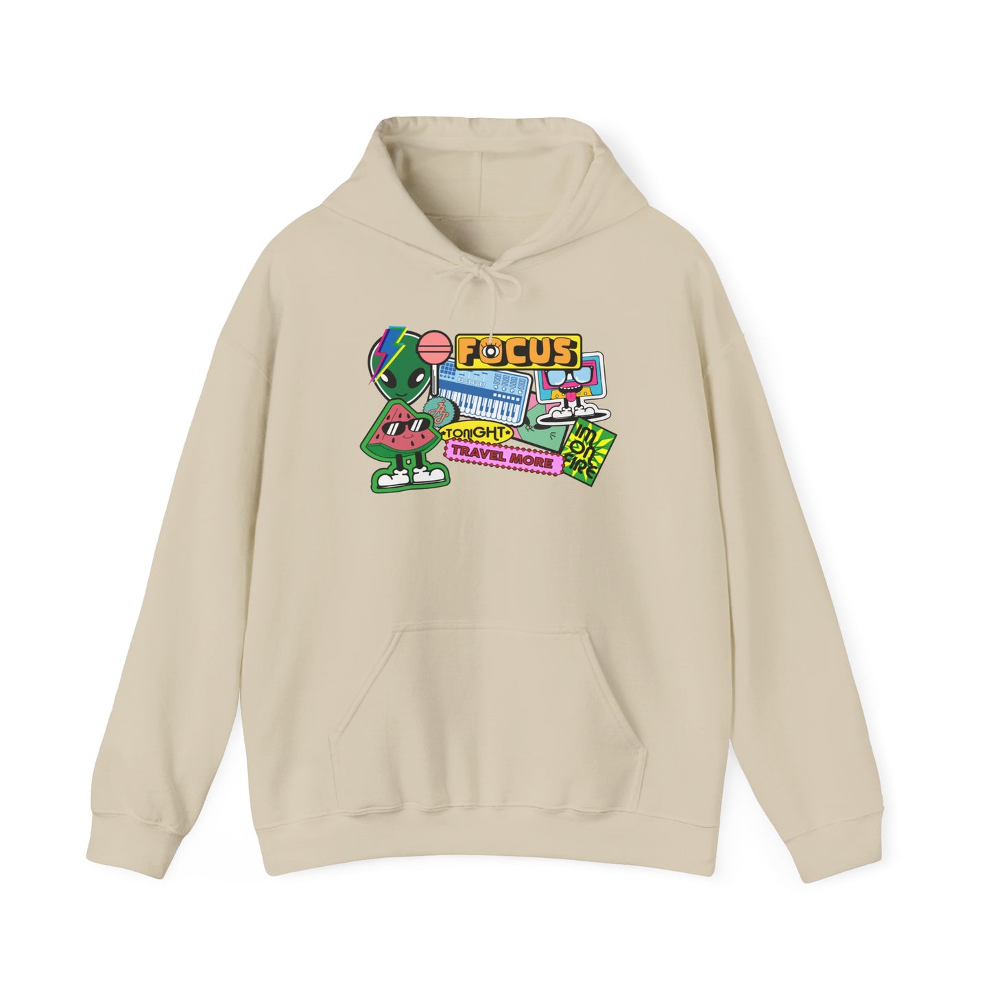 Retro 'FOCUS' Gaming Hoodie