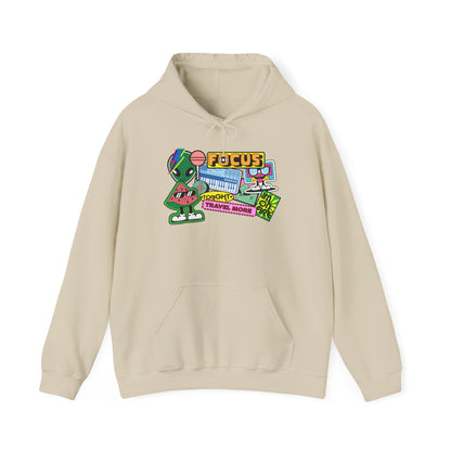 Retro 'FOCUS' Gaming Hoodie