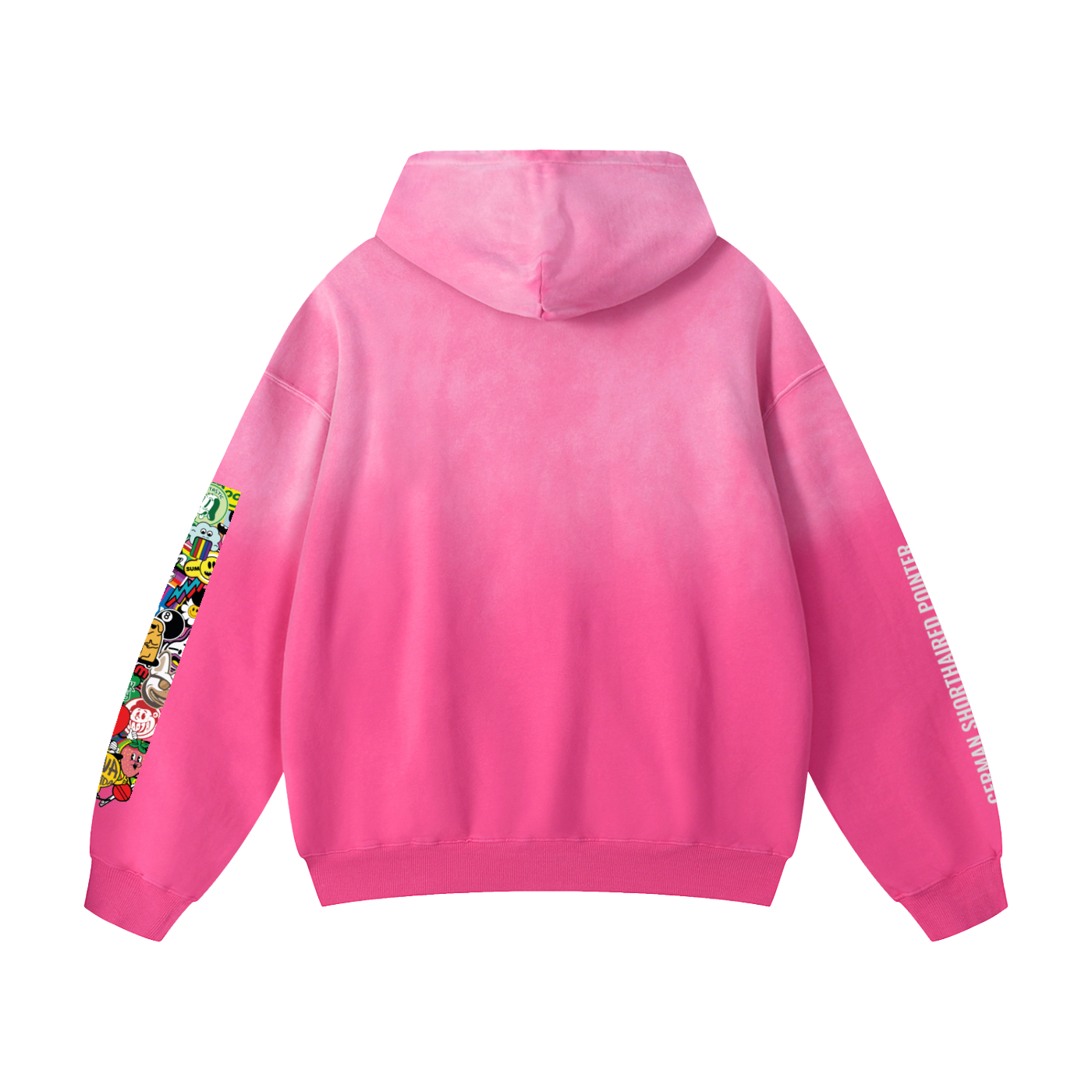 Heavyweight Sunfade Oversized Hoodie German Shorthaired pointer