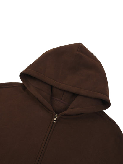 Oversized Fleece Boxy Hoodie Corgi