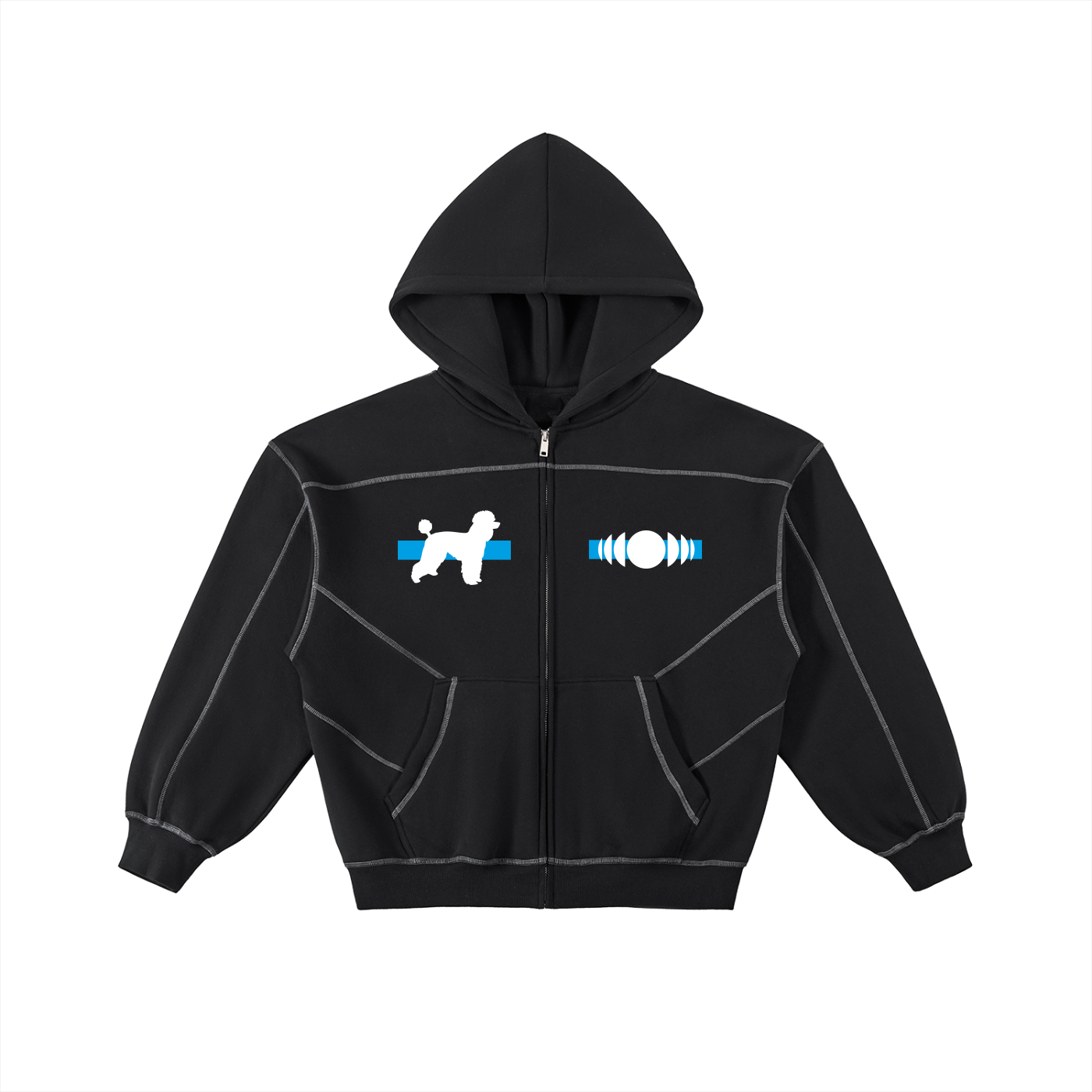 Zip Hoodie Poodle