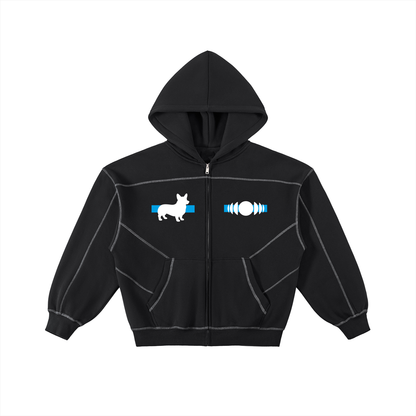 Zip Hoodie Corgi