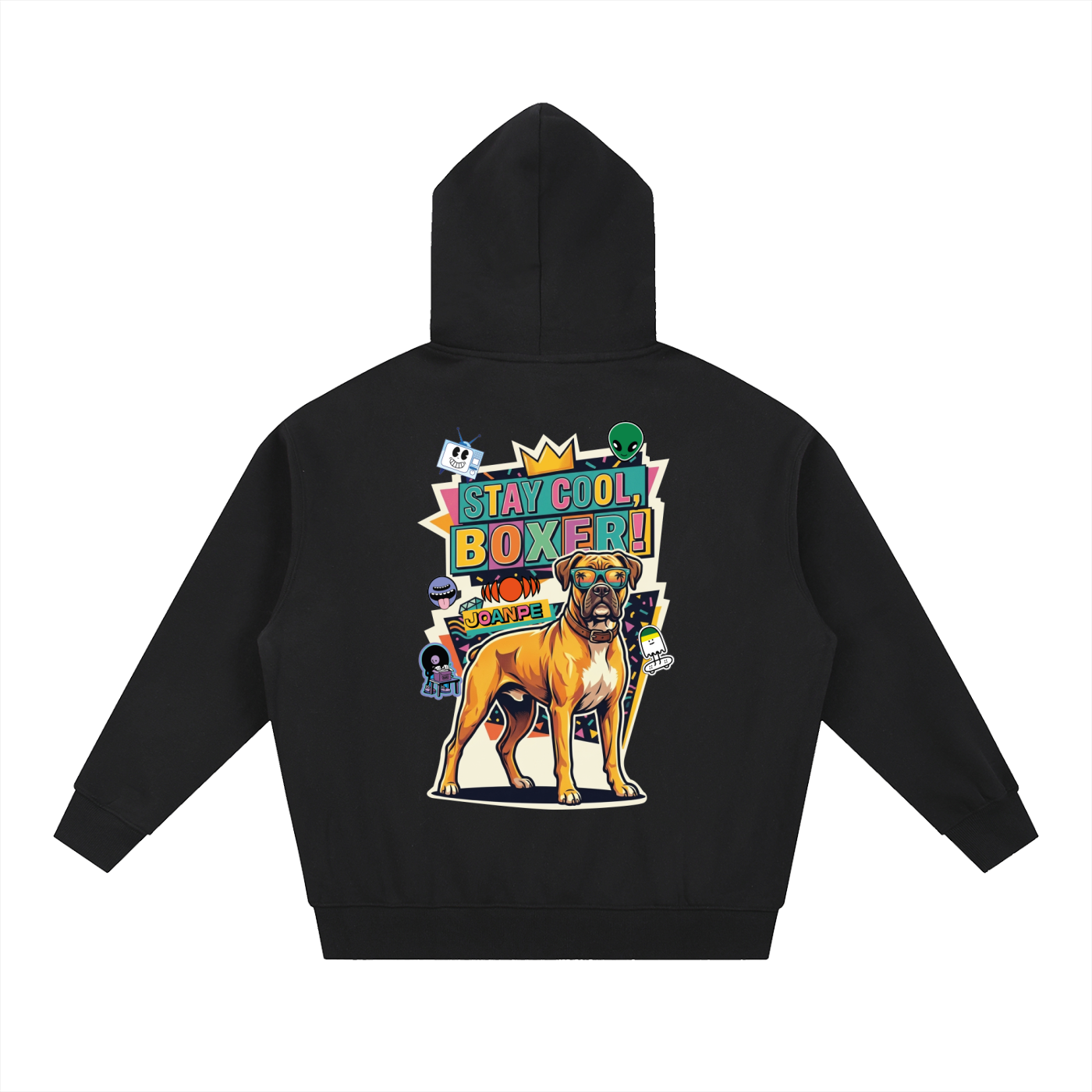Oversized Fleece Boxy Hoodie Boxer