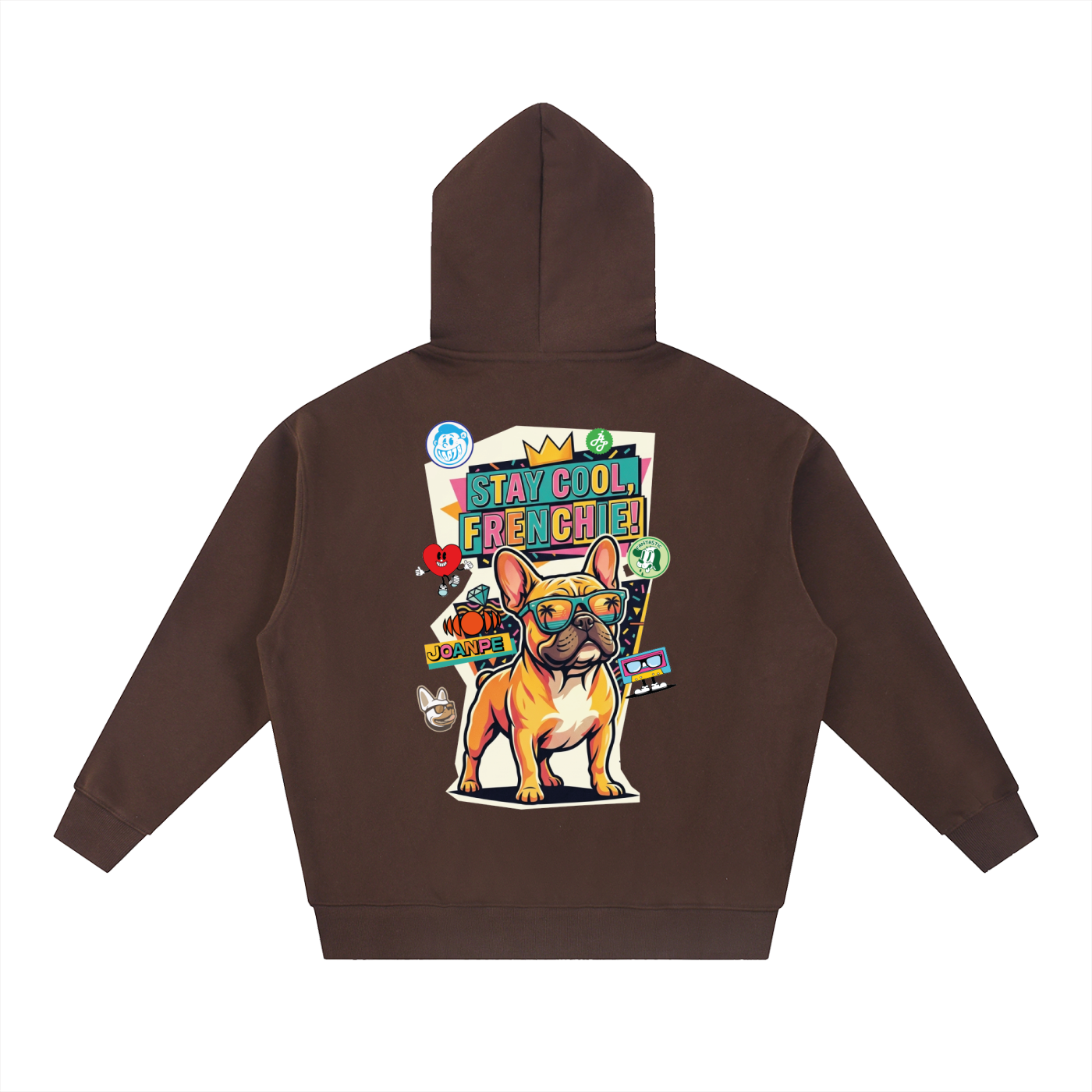 Oversized Fleece Boxy Hoodie Frenchie