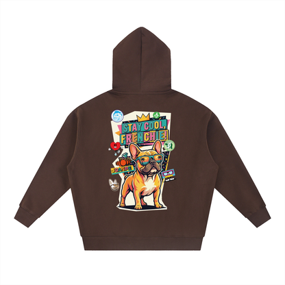 Oversized Fleece Boxy Hoodie Frenchie