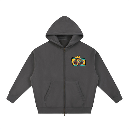 Oversized Fleece Boxy Hoodie German Shorthaired