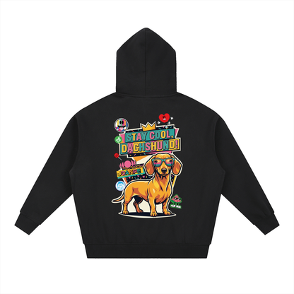 Oversized Fleece Boxy Hoodie Doxie