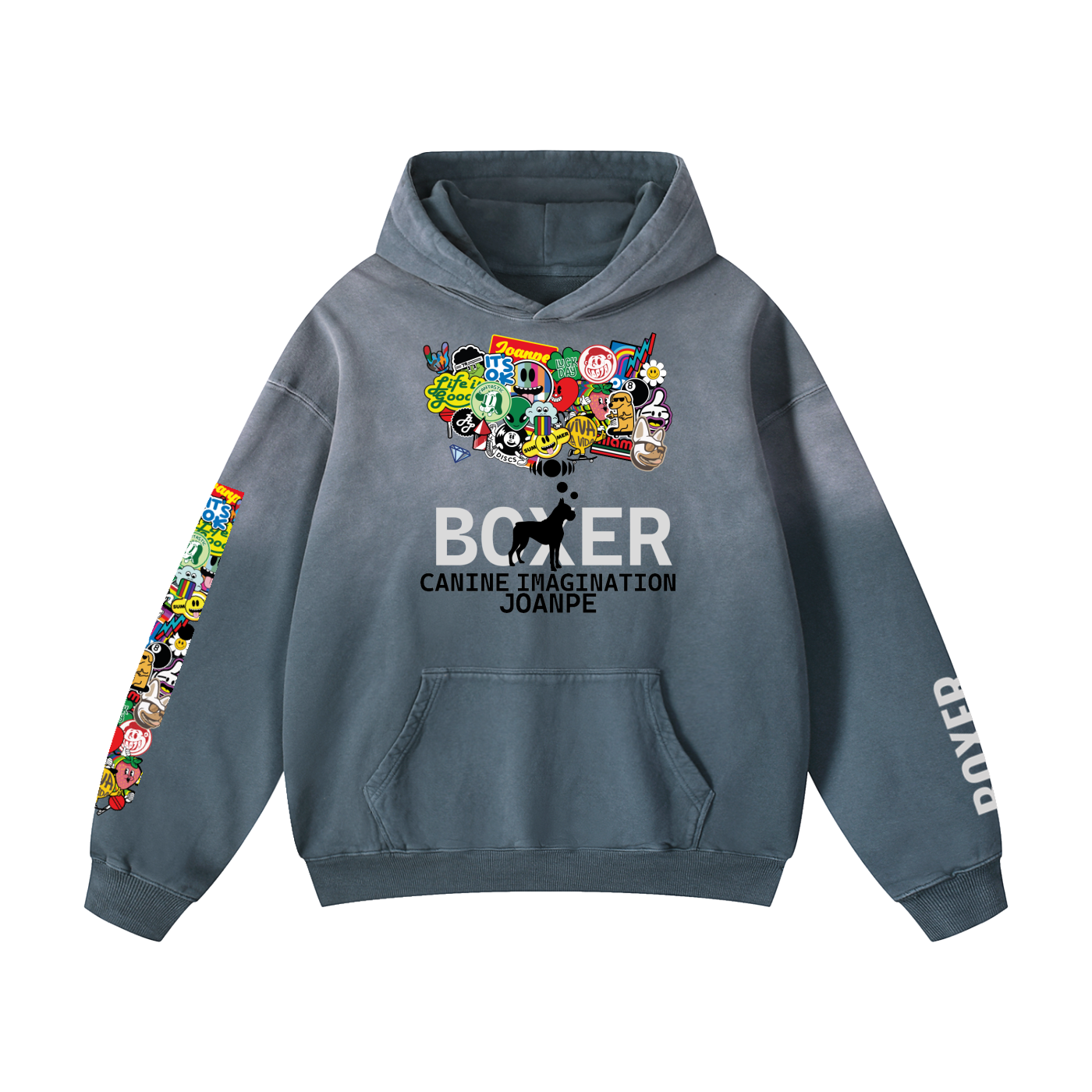 Heavyweight Sunfade Oversized Hoodie Boxer