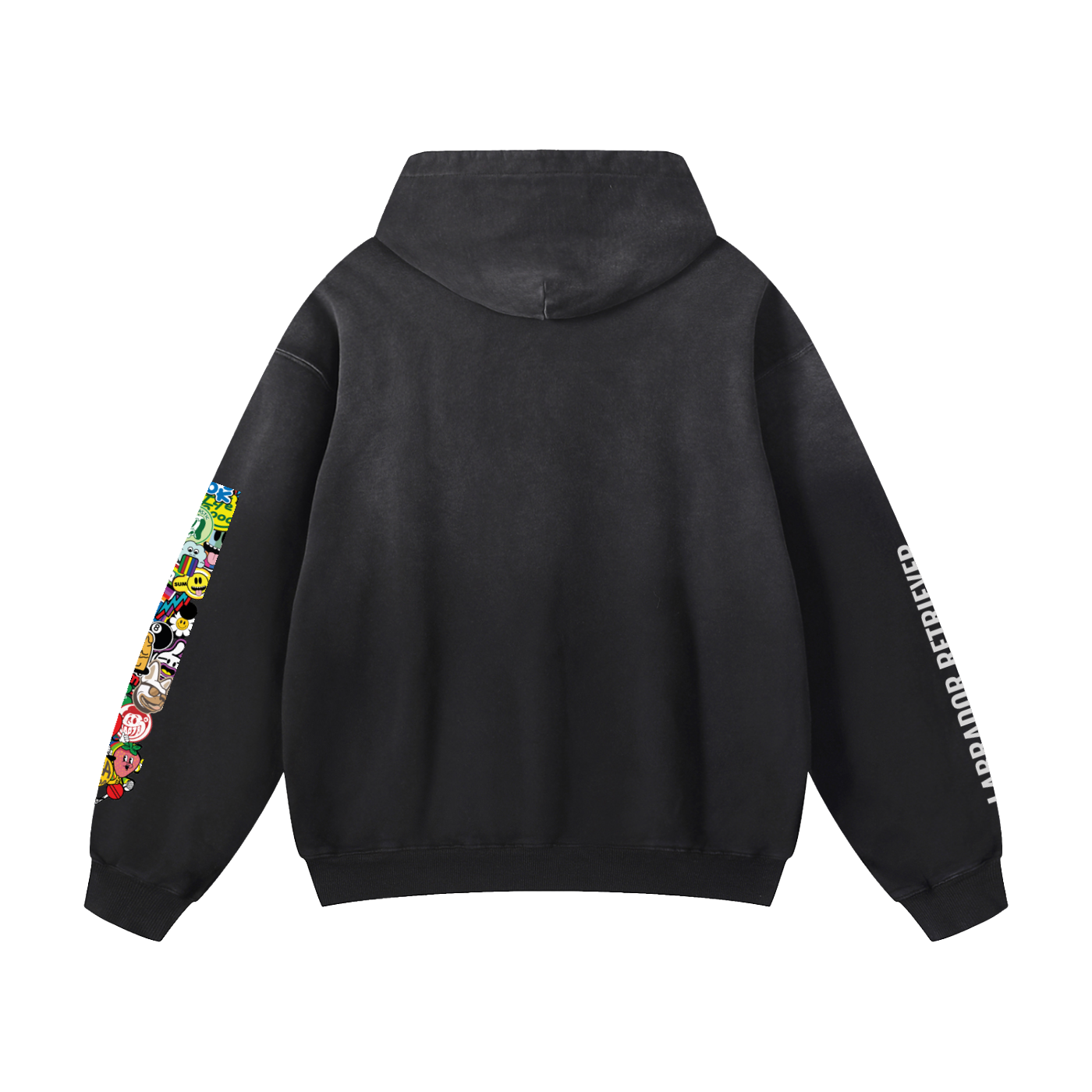 Heavyweight Sunfade Oversized Hoodie Labrador retriever