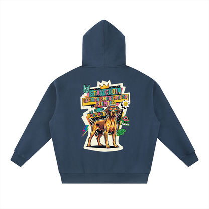 Oversized Fleece Boxy Hoodie German Shorthaired