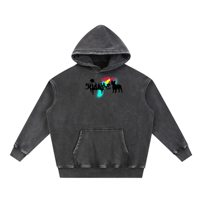 Snow Wash Fleece Oversize Hoodie