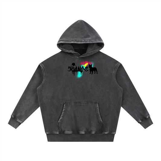 Snow Wash Fleece Oversize Hoodie