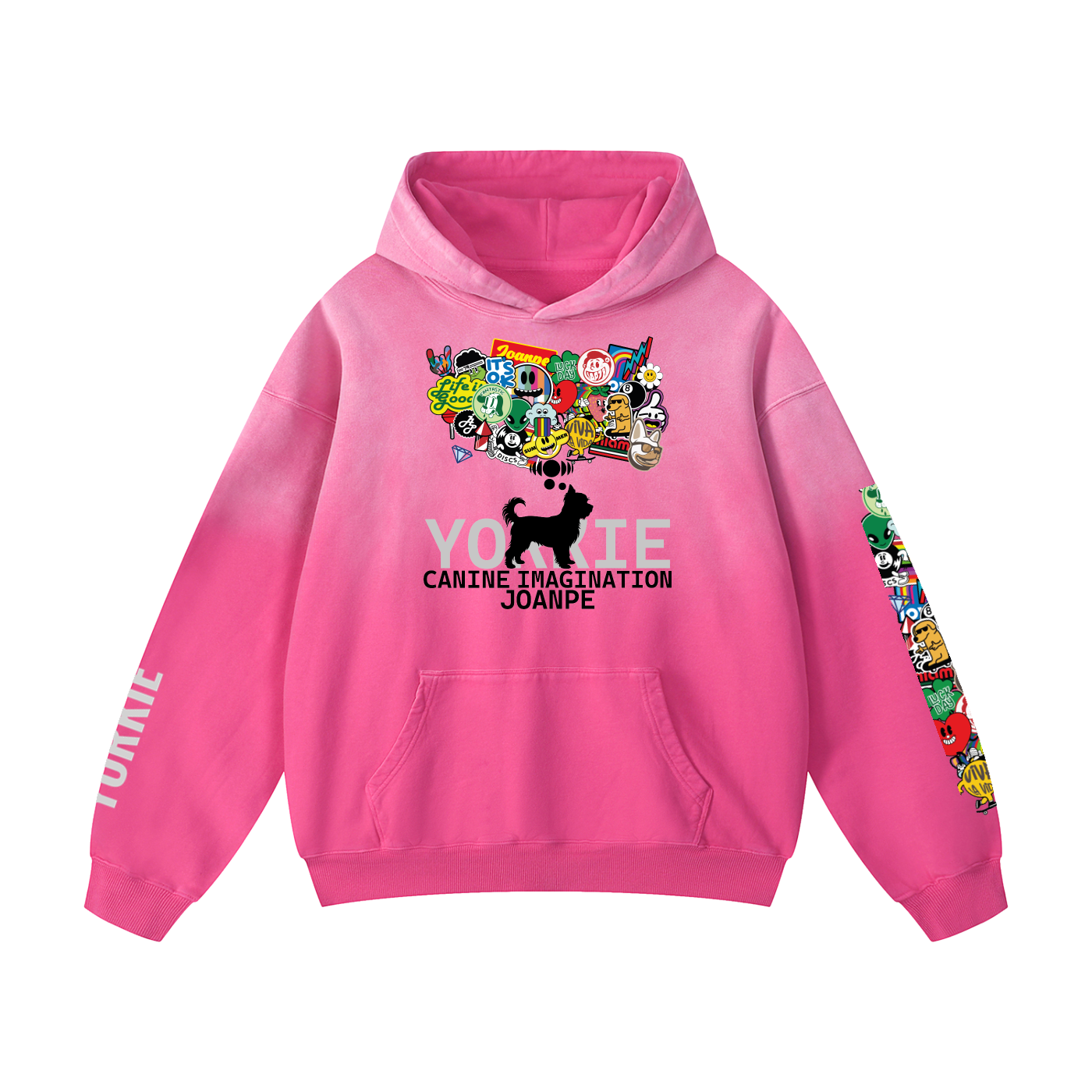 Heavyweight Sunfade Oversized Hoodie Yorkie