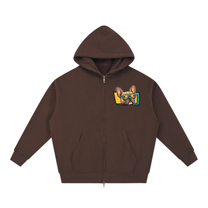 Oversized Fleece Boxy Hoodie Frenchie