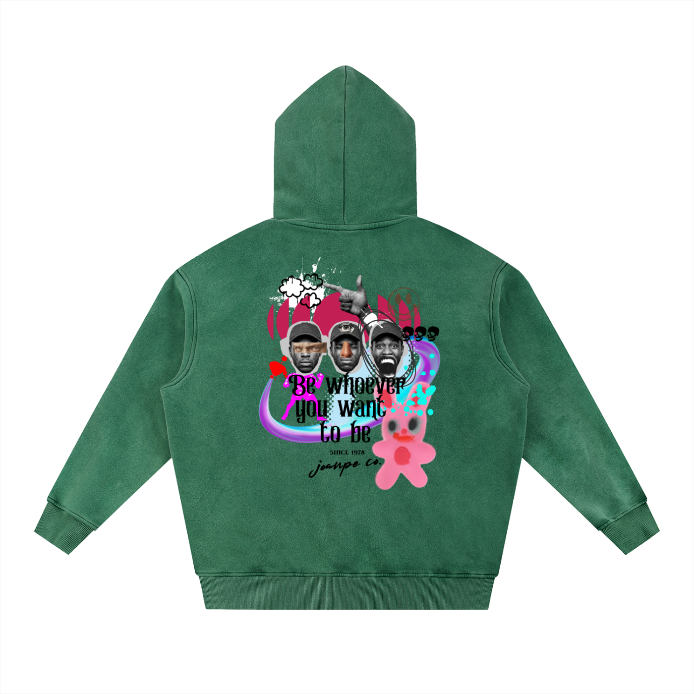 Snow Wash Fleece Oversize Hoodie