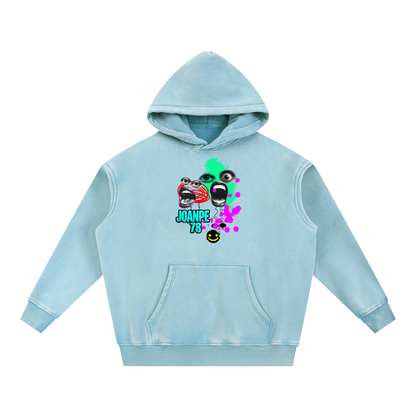 Snow Wash Fleece Oversize Hoodie