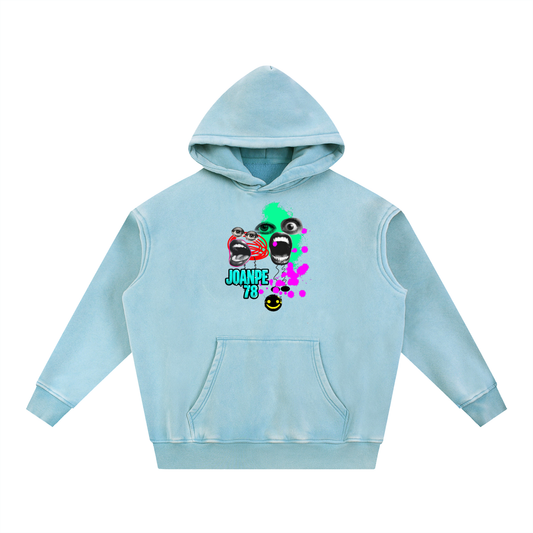 Snow Wash Fleece Oversize Hoodie