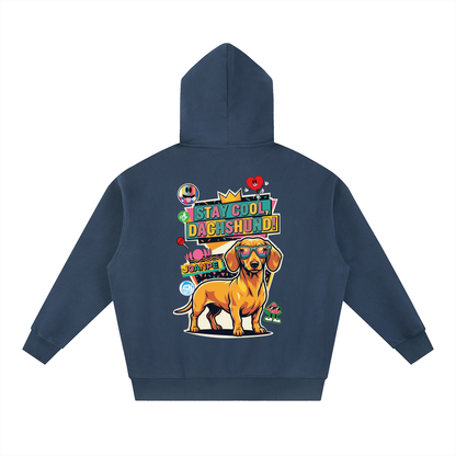 Oversized Fleece Boxy Hoodie Doxie