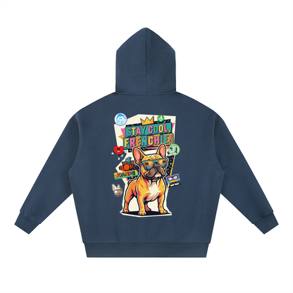 Oversized Fleece Boxy Hoodie Frenchie