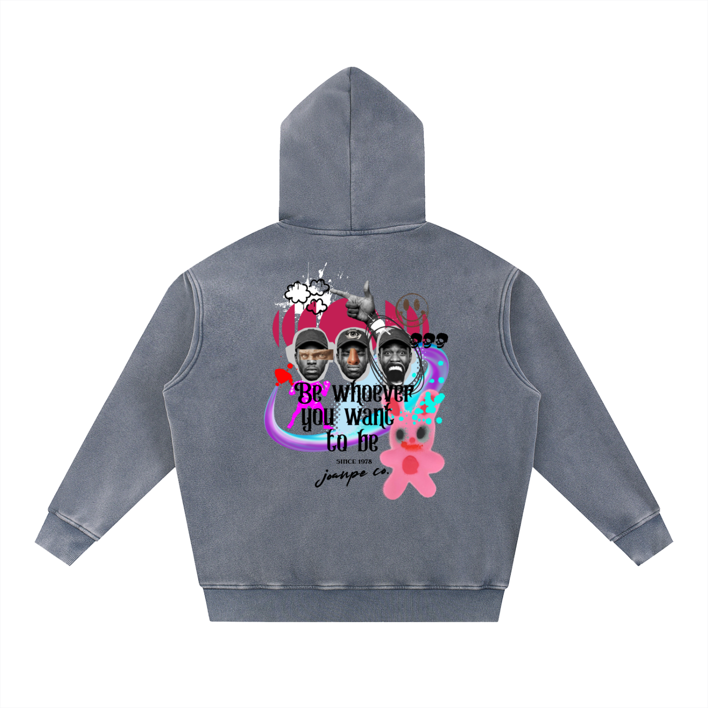 Snow Wash Fleece Oversize Hoodie