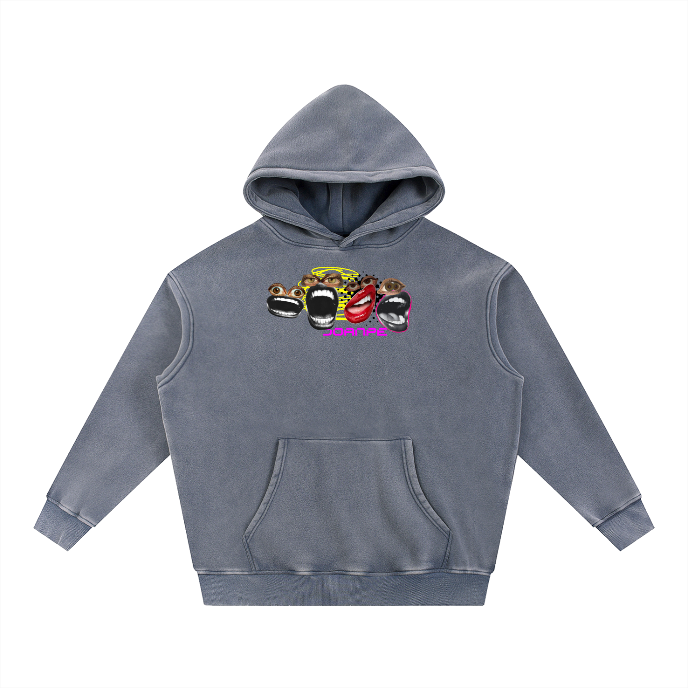 Snow Wash Fleece Oversize Hoodie