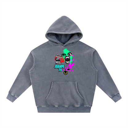 Snow Wash Fleece Oversize Hoodie