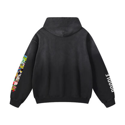 Heavyweight Sunfade Oversized Hoodie Poodle